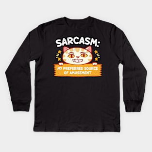 Sarcasm Kids Long Sleeve T-Shirt